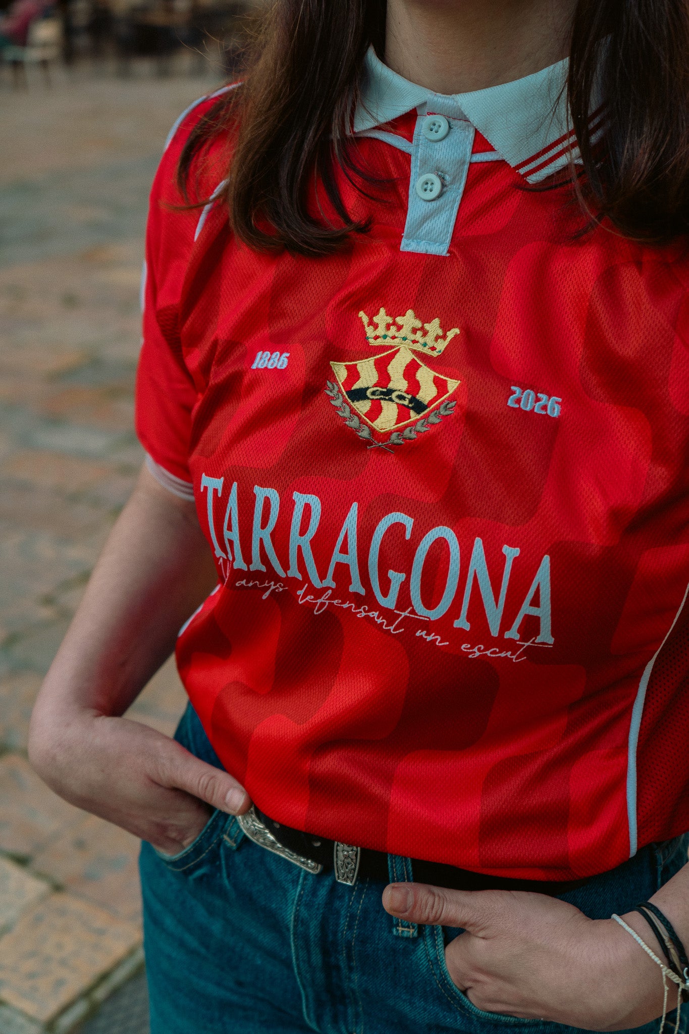 Samarreta Nàstic Retro Dona - 140 Aniversari Club Gimnàstic de Tarragona
