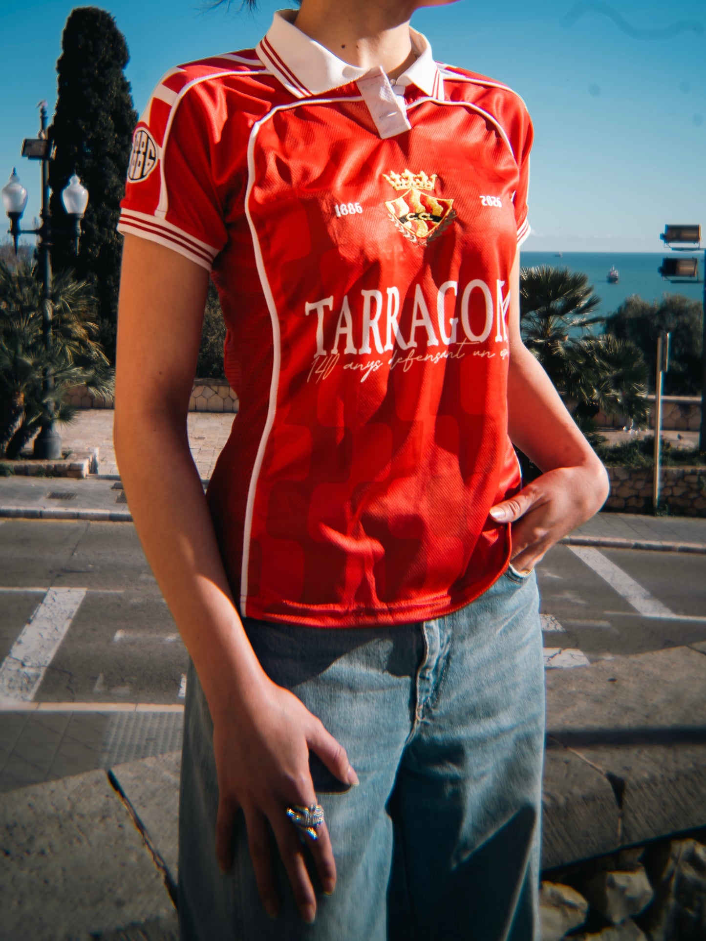 Samarreta Nàstic Retro Dona - 140 Aniversari Club Gimnàstic de Tarragona